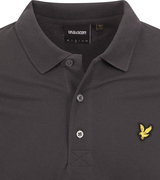 Lyle & Scott Polos & T-shirts Homme Polo uni - Grijs - Taille XS