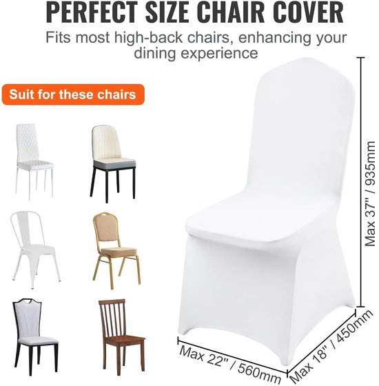 Peomeise Stretch‑spandex hoes voor klapstoelen met open