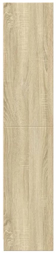 vidaXL Boekenkast 57x28,5x107,5 cm bewerkt hout sonoma eikenkleurig - Boekenkast - Boekenkasten - Boeken Plank - Schappenkast