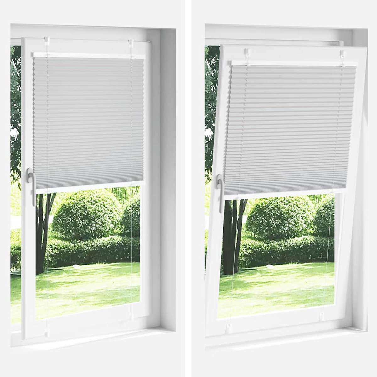 VidaXL Plissé Rolgordijn 70x200 Cm Stofbreedte 69,4 Cm Polyester Plissegordijn Geplooide Jaloezieen Geplooide Zonwering Plisse Blind
