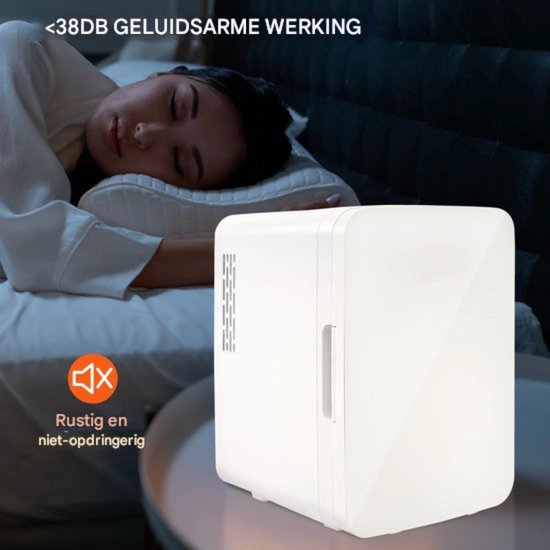 Minibar Koelkast - 9V/220V - Voor Koelen en Verwarmen - Compact Wit Design — afbeelding 2