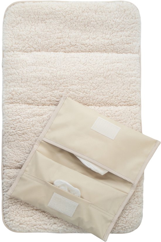Hylat Baby Wickelunterlage – Faltbare & Abwaschbare Wickelmatte für Unterwegs – Leichte, Tragbare, mit Taschen & Klettverschluss – Hygienische Wickelunterlage für Kinderwagen & öffentliche Toiletten