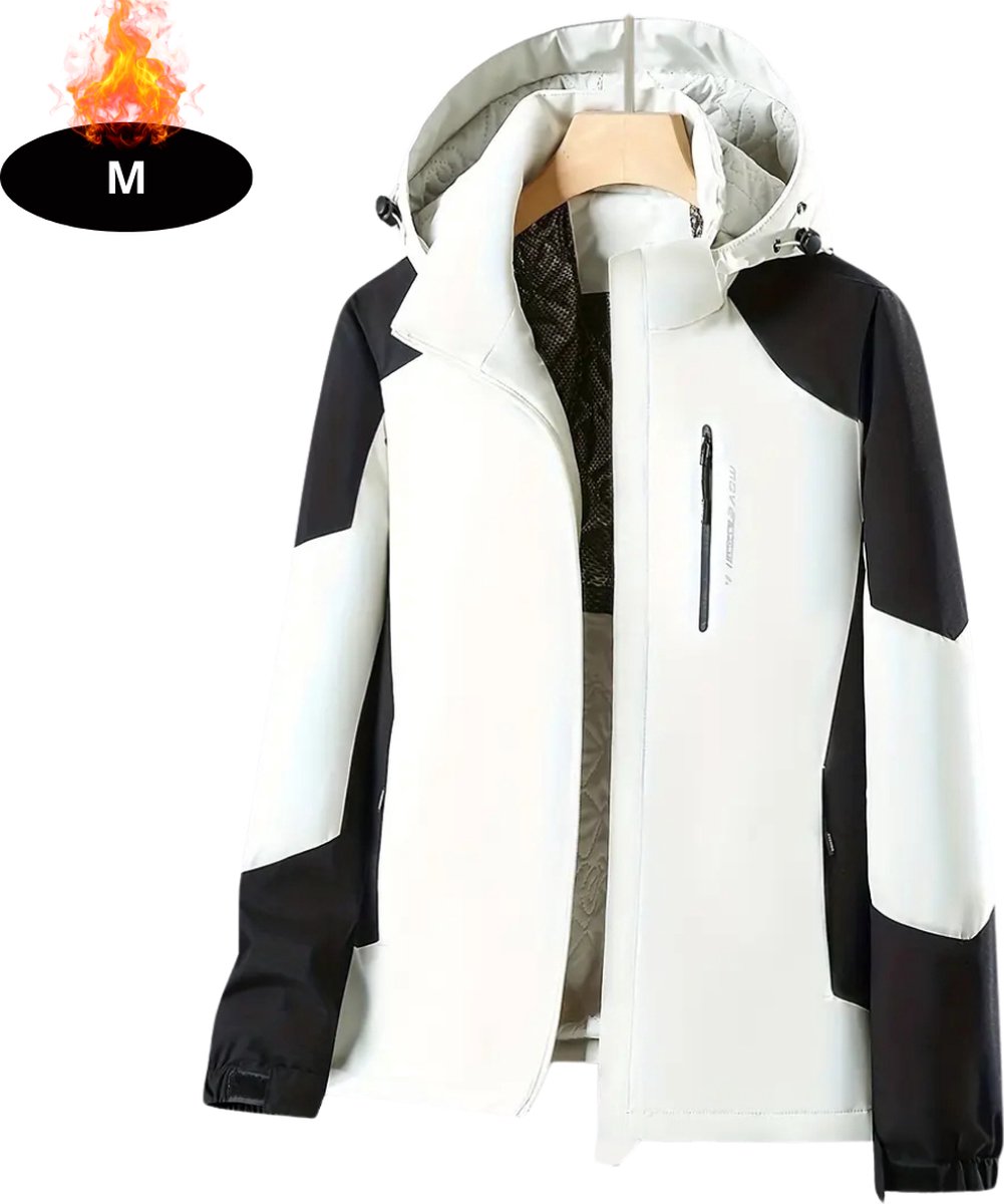 Nivard Windjas Dames Parka Lente & Herfst Jas Volwassen Windjack Windbreaker Outdoor Wit