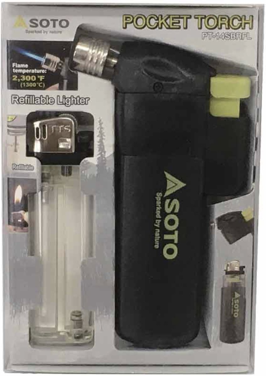 Soto Pocket Torch Aansteker Windbestendig Kamperen Outdoor