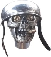 Pommeau de levier de vitesse en forme de crâne, poignée de soldat en forme de crâne, pommeau de levier de vitesse fait à la main, alliage pour Voitures à transmission manuelle