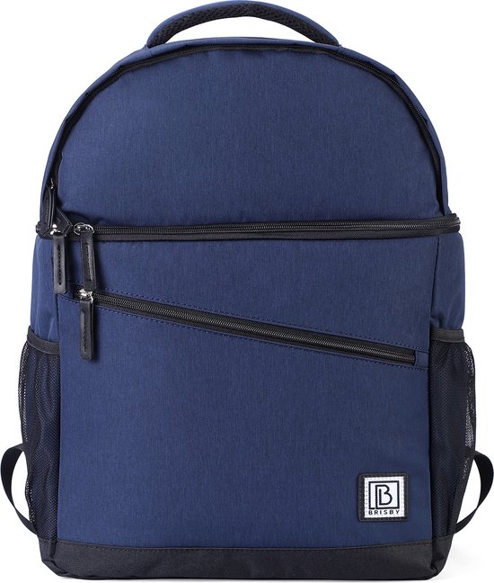 Brisby 4 Laags Geïsoleerde Koeltas Rugzak - 25 Liter - Met handige vakken voor Bestek en Essentials - Waterafstotend Materiaal - Blauw / 25 Liter - Blauw van Brisby — afbeelding 3