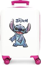 Bol.com Stitch Adorable Trolley 4 Wheels 50 cm White/Pink aanbieding