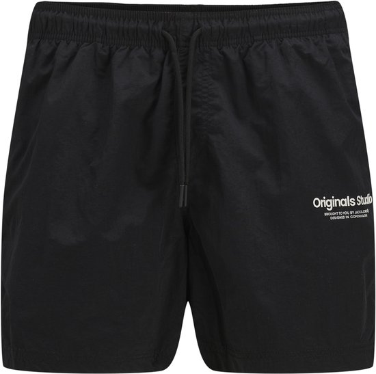 Short de bain homme Jack&Jones Plus JPSTNAXOS JJSWIM SHORTS VESTERBRO SN PLS - Noir
