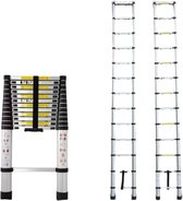 Bol.com Telescopische Ladder 32M - Aluminium Uitschuifbare Vouwladder - Lichtgewicht & Stevig - 150KG Belastbaar - Ideaal Voor B... aanbieding