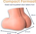 Siliconen bilmodel met afmetingen van 28 cm, 27,5 cm en 21 cm. Tekst: Compact formaat.