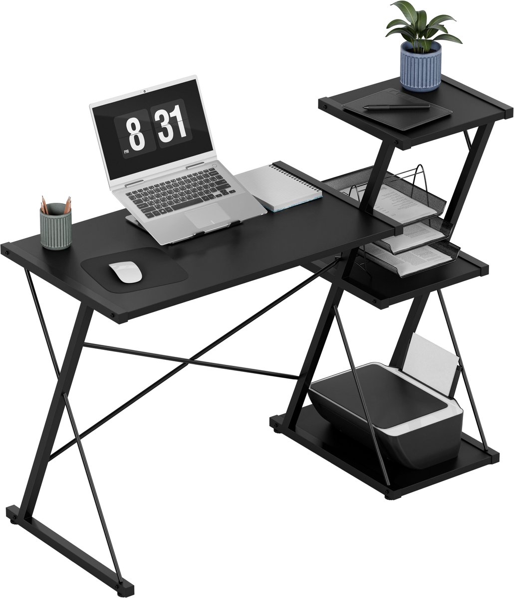Mark Adler - Leader 3.5 - Bureau met planken - Zwart