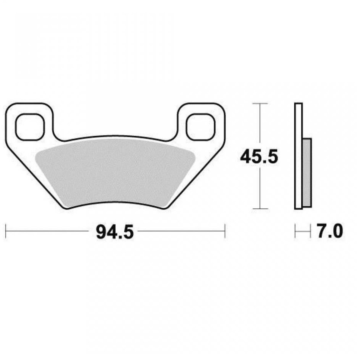 Plaquette de frein Vesrah pour Quad Arctic cat 350 H1 2011 à 2012 AVG / AVD / AR Neuf
