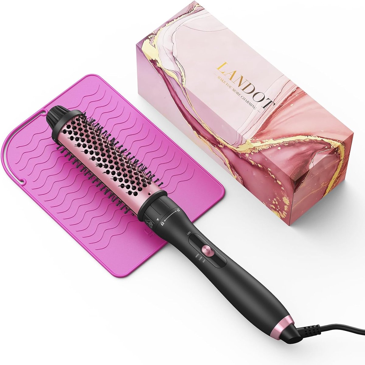 Verwarmde Ronde Borstel - 1,5 Inch Krulborstel voor Volumizing Blowout Stijlen