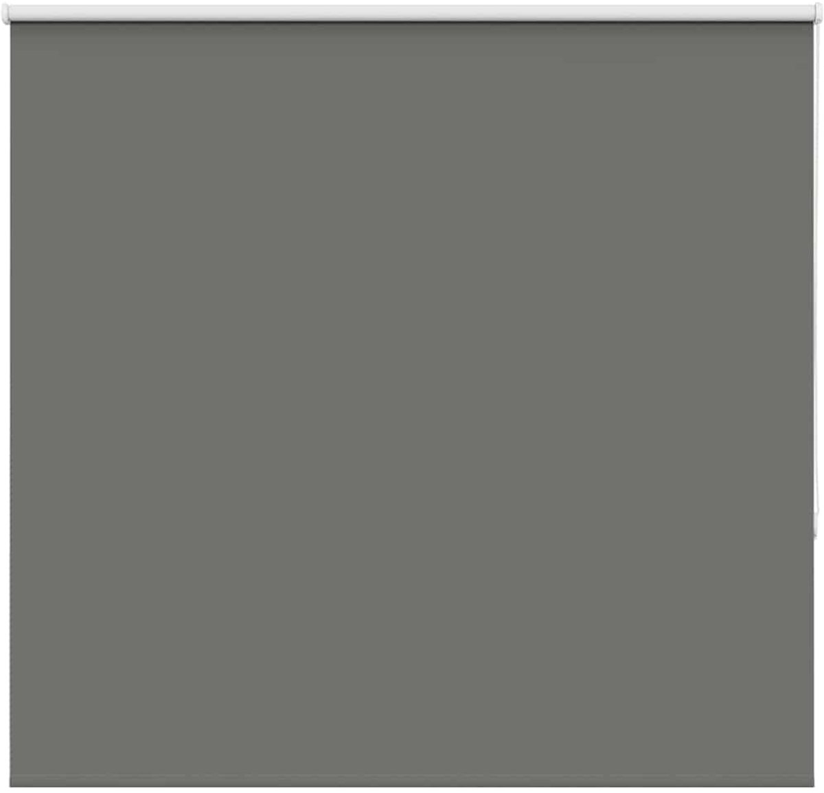 vidaXL - Rolgordijn - verduisterend - 165x130 - cm - stofbreedte - 161,6 - cm - grijs