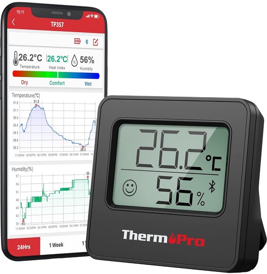 Thermomètre hygromètre Bluetooth ThermoPro TP357