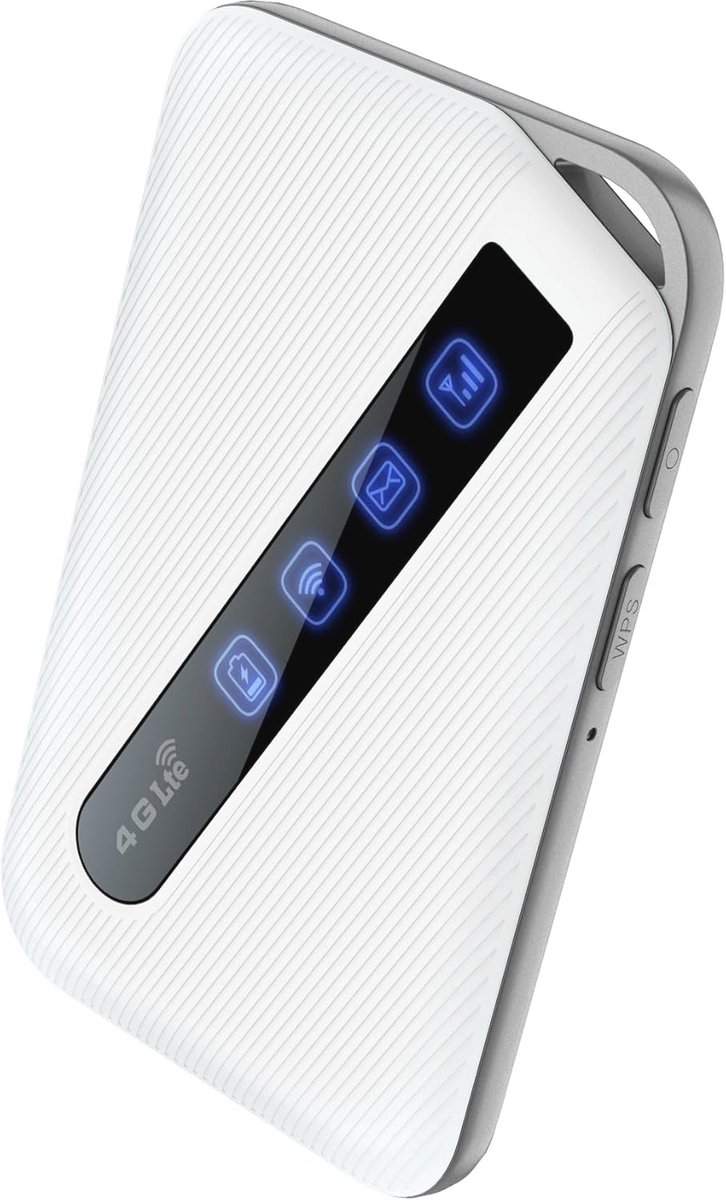 Draadloze 4G LTE Mobiele Hotspot met 3000 mAh Accu – Ideaal voor Reizen en Werk