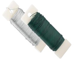 Binddraad voor bloemisterij 2 stuks groene tuindraad knutseldraad regendraad decoratie bloemendraad dunne draad bloemschikken benodigdheden voor het maken van kransen doe-het-zelf