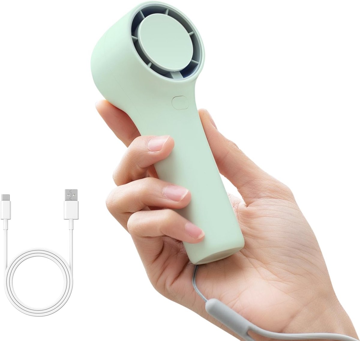 Mini Draagbare Handventilator met 3000mAh Batterij en 4 Snelheden