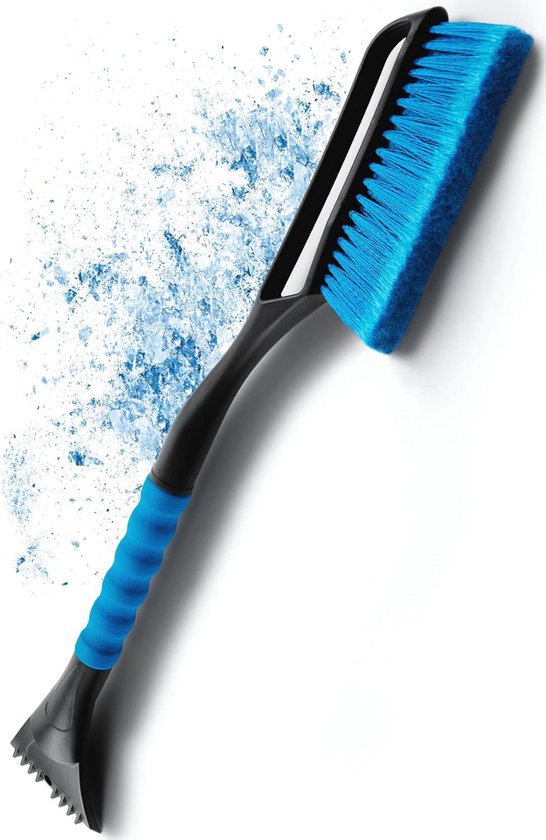 Auprotec IJskrabber met geïntegreerd, zacht anti-slip handvat, blauw