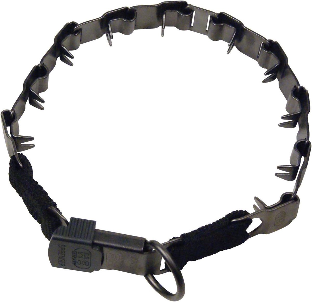 Hondentraining Halsband met Spikes en Veiligheidssluiting Roestvrij Staal
