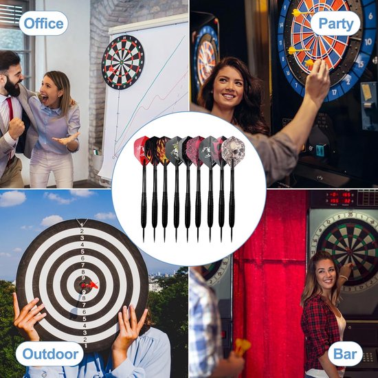 Houten darthouder voor 24 dartpijlen, houder, standaard, voor dartpijlen, gepersonaliseerde dartstandaard voor steeldarts, softdarts, elk type opslag van darts