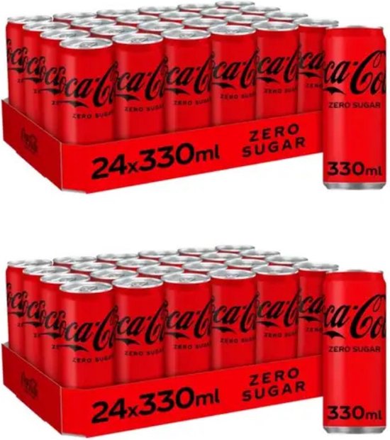 Coca Cola - Zero - sleekcan - Duo Pack - 2x 24x33 cl - NL