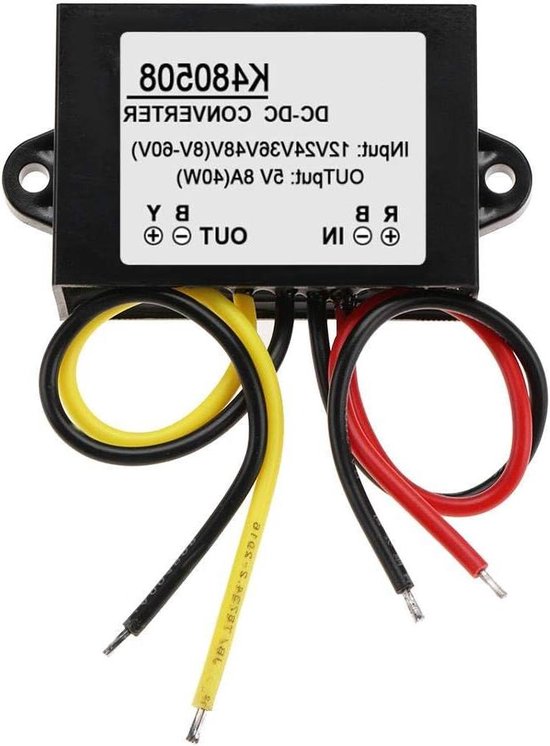 SUPERNIGHT Spanningsomvormer – 12V/24V Naar 5V 15A 75W DC Step-down Converter, Met Beveiligingen, Voor Auto En LED 5 miniatura