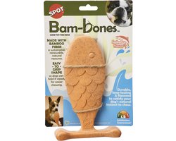 Spot Bam-Bones Fish Salmon - Veilig Hondenkauwbot - Medium