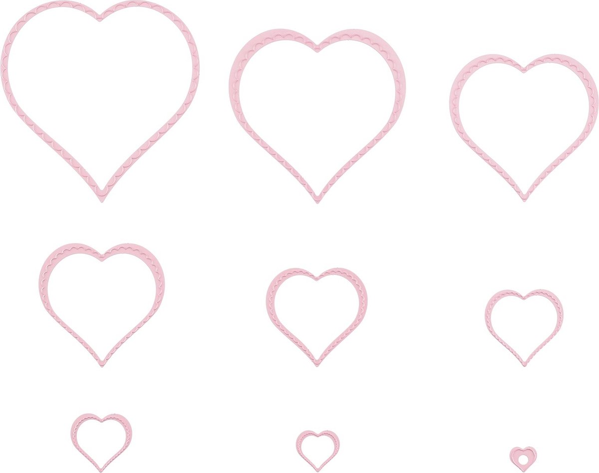 Nellie Snellen Multi Frame Dies Wavy Heart