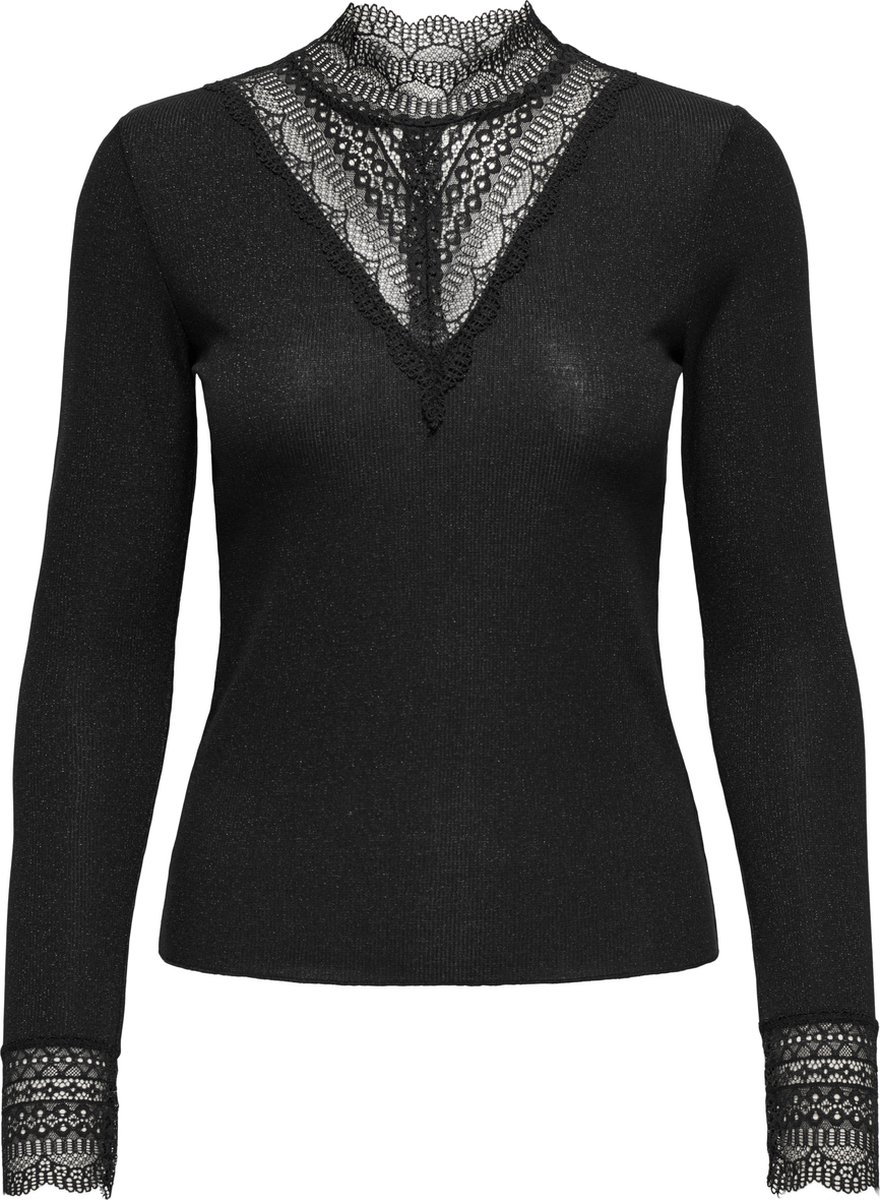 ONLY CARMAKOMA - CARTILDE GLITTER L/S HIGHNECK TOP NOOS - Dames - Lange mouwen shirts
