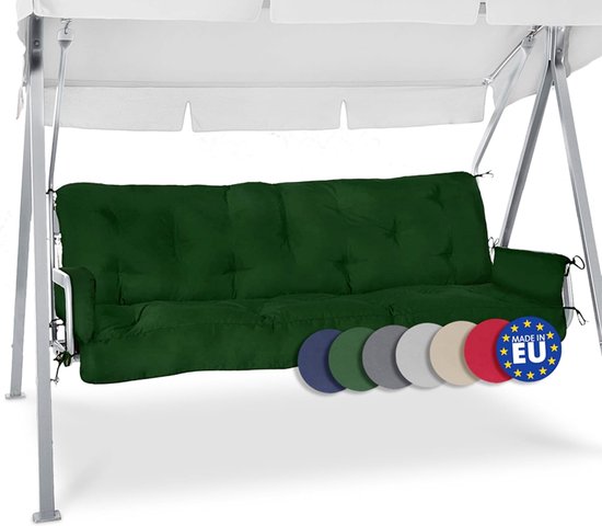 WingFly Vervangende hoes voor tuinstomel, duurzame 600D Oxford-stof, tuinschommelstoelhoes, outdoor, geschikt voor 2- en 3-zitsschommelstoel, 168 x 56 x 56 cm, grijs