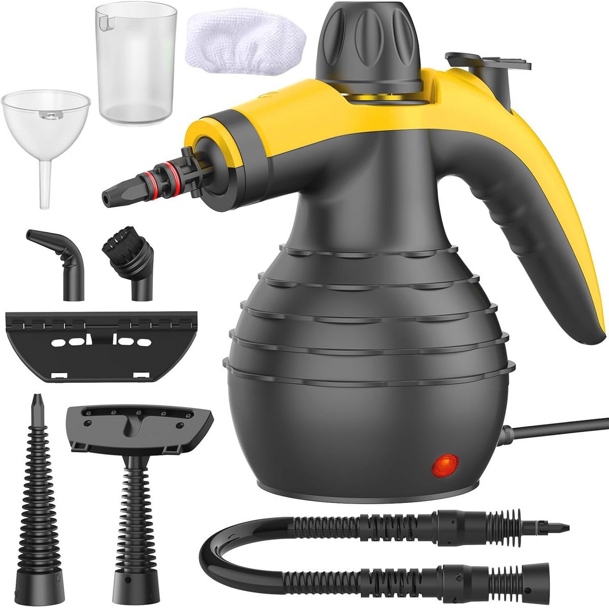 Krachtige Handheld Stoomreiniger met 9 Accessoires voor Vloer-, Auto- en Badkamereiniging