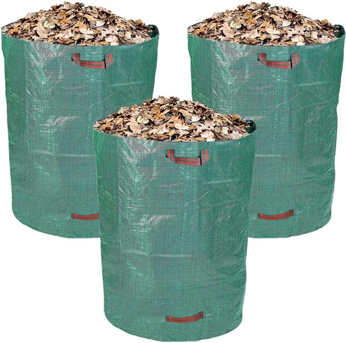 3 stuks tuinzakken 160 L polypropyleen weefsel PP tuinzak tuinzak grote tas