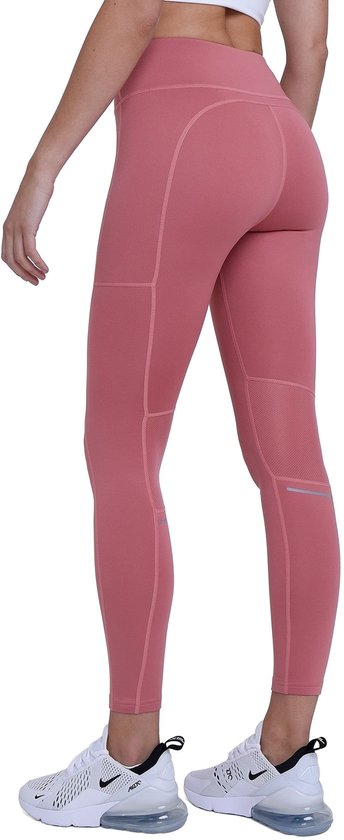 Foto: Tca dames superthermal prestatie hoge taille hardloop leggings donker roze m
