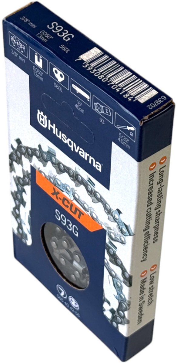 Husqvarna X-CUT S93G zaagketting 30 cm 3/8" 1,3 mm ( 585404245 ) voor kettingzaag van Merkloos	 — afbeelding 2