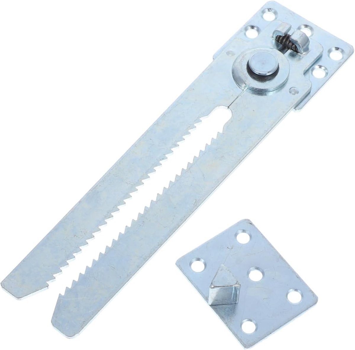 Famanu - Bankverbinding, bankkoppeling, sectionele bank, connector, bankverbinder, banksluiting, snap-bankclips, sectionele verbinding, pin, sofa-accessoires, ijzer, zilver