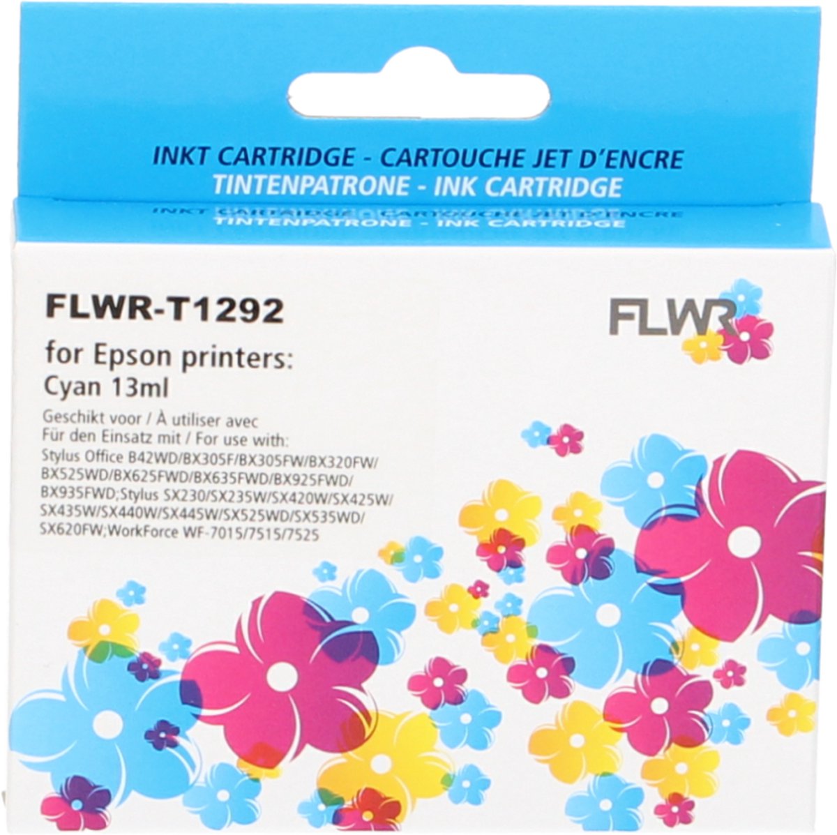 FLWR - Inktcartridge / T1292 / Cyaan - Geschikt voor Epson