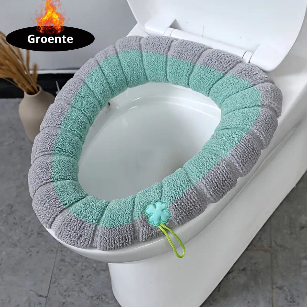 Livano Wasbare Toiletbril Cover - Wc Bril Hoes - Toiletbril - Wc Deksel - Toiletafdekking - Verwarmde Wc Bril - Groente