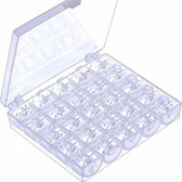 Set de Molinets universelles pour machine à coudre Knaak - 25 pièces - 2 par 1 cm - Transparent