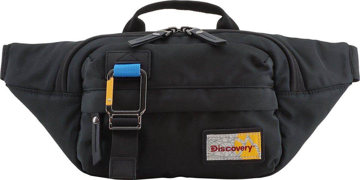 Discovery Heuptas / Crossbodytas / Festivaltas - Icon - RPET - Zwart - Zwart