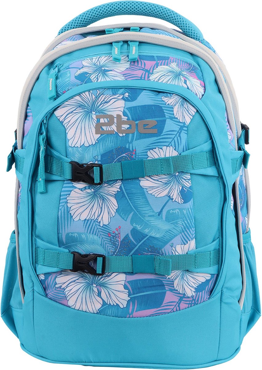 2be - Schoolrugzak met 15 inch Laptopvak – Nieuw Turquoise - Turquoise