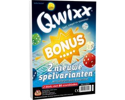 Product afbeelding van White Goblin Games - Qwixx Bonus dobbelspel - 2 Nieuwe spelvarianten met 80 scorebladen