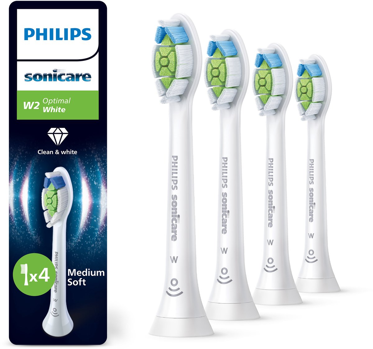 Philips Sonicare Optimal White HX6064/87 Wit (4 stuks)
