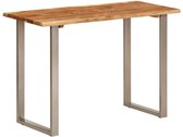 vidaXL - Eettafel - 110x50x76 - cm - massief - acaciahout