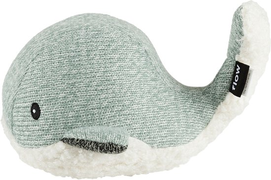 Flow Amsterdam - Oplaadbare hartslag knuffel - Moby Green - White noise - Hartslag - Ademgeluid van Flow Amsterdam — afbeelding 2