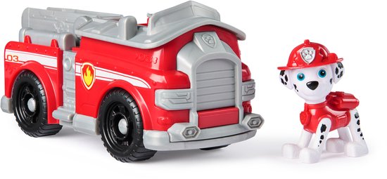 PAW Patrol - Marshall's Brandweerwagen - speelgoedauto met speelfiguur