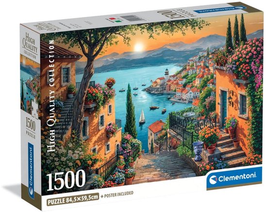 Clementoni - Puzzel - 1500 Stukjes - Steps to the Harbor 2025 - Puzzel Voor Volwassenen - High Quality Collection