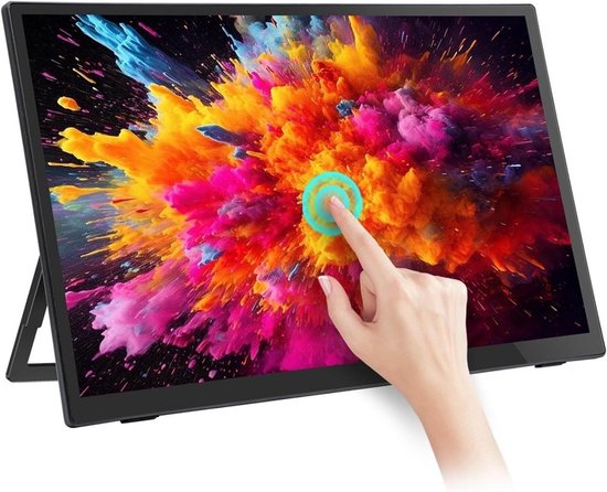 Draagbare Touch Screen Monitor 13 Inch 1080P FHD 10 Punt Touch Screen Gaming Monitor Extender 60Hz USB C Externe Monitor Ultra Slank Tweede Reis Monitor voor PC Telefoon
