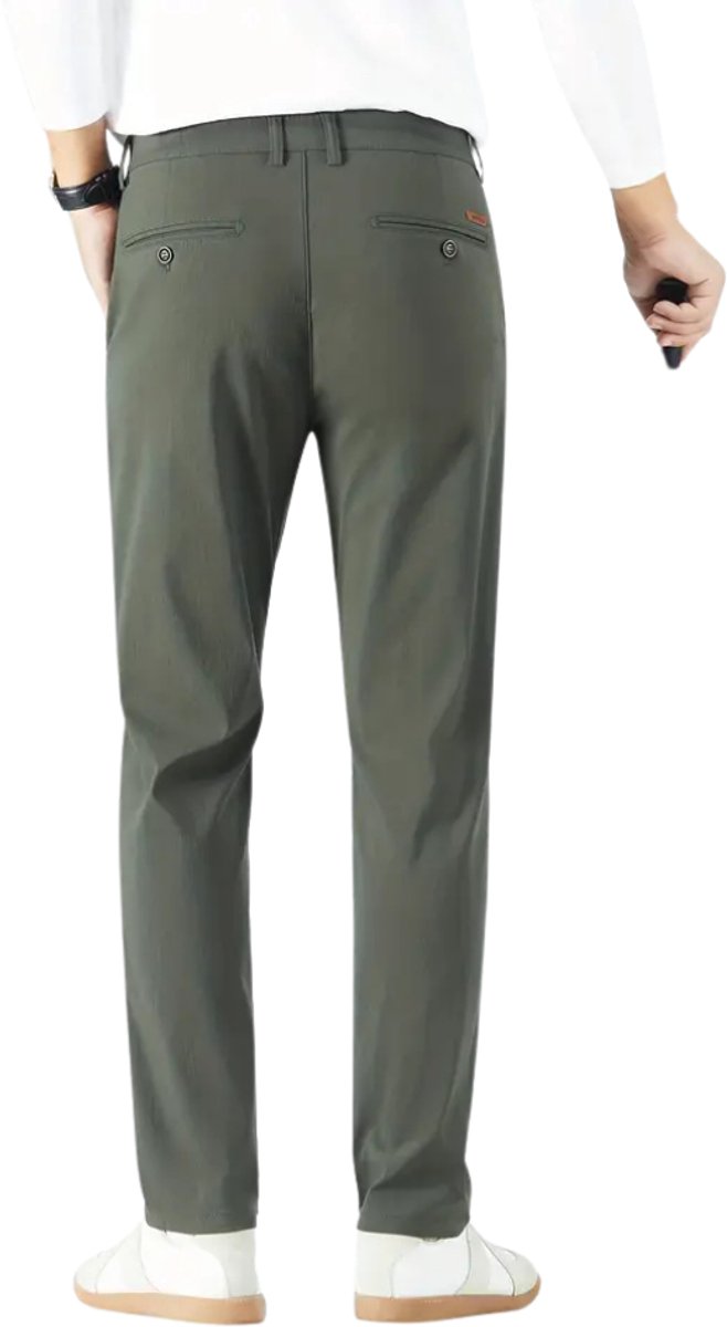 Livano Golfbroek Heren - Golfkleding - Golfen - Golf Accessoires - Nette Pantalon - Leger Groen L - Maat 50 van Livano — afbeelding 3