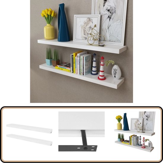 Duraline wandplank wit eiken 23,5 x 23,5 cm kopen? | Wandplanken & legplanken